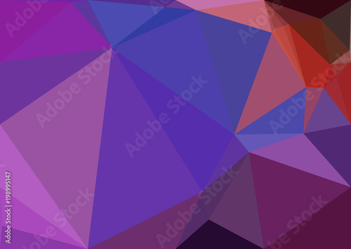 Abstract milticolor polygonal texture background. Geometric pattern for graphic design. Can be used as gradient or wallpaper.  photo