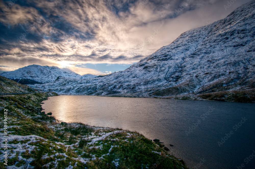 Winter in Scottish Highlands, UK