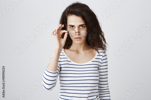 Photos Bothered girl has no idea why person talking to her