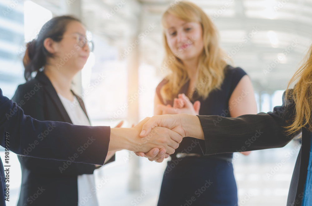 business shaking hand with people congratulation for complete business deal together successful. teamwork concept. partnership concept and dealership concept. business shaking hand with people congratulation for complete business deal together successful. teamwork concept. partnership concept and dealership concept.
