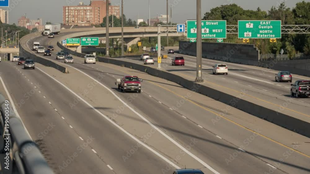 Timelapse of car traffic on a highway Timelapse of car traffic on a highway