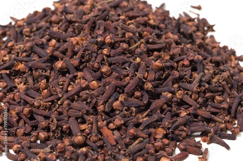 Wallpaper Mural Cloves isolated on white background. Carnation is spicy. Torontodigital.ca