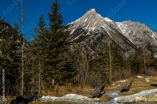 Fototapeta Widok z drogi. Kananaskis Country, Alberta, Kanada
