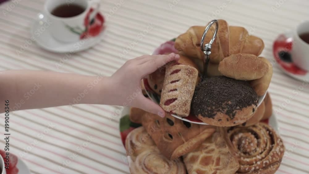 custom made wallpaper toronto digitalserving a plate with pastries