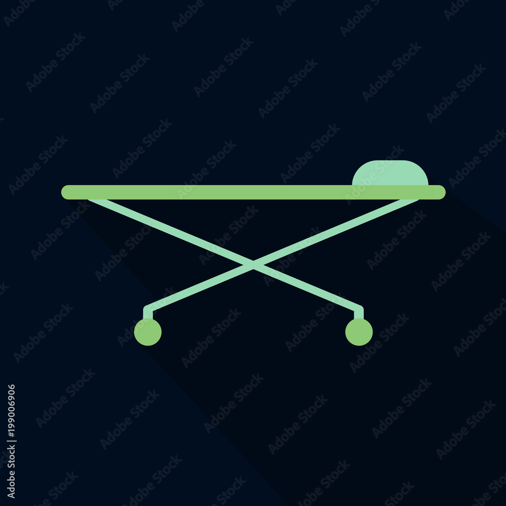 Hospital bed icon. frame design. Vector illustration. Hospital bed icon. frame design. Vector illustration.