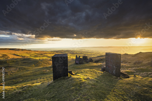 Titterstone Clee Hill at Sunset