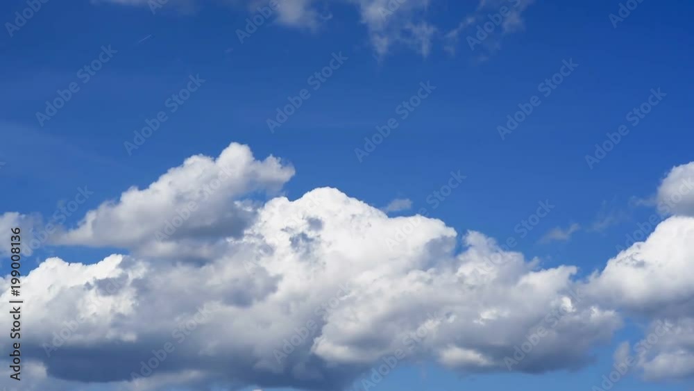 Beautiful white clouds and sky in time lapse Beautiful white clouds and sky in time lapse
