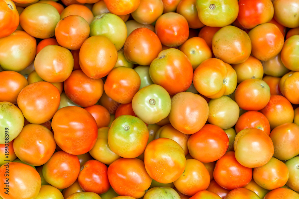 Close-up of fresh ripe tomatoes