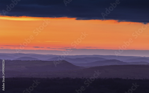 Twilight over Scenic Countryside in UK © Eddie Cloud
