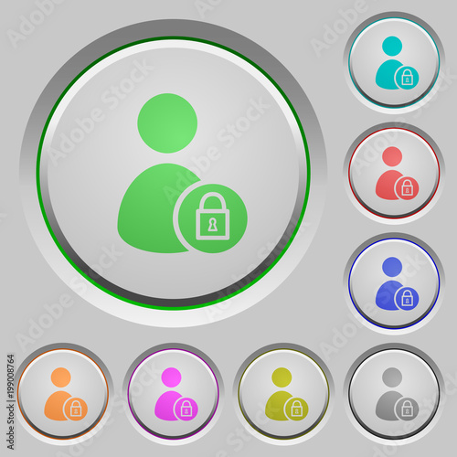 Lock user account push buttons