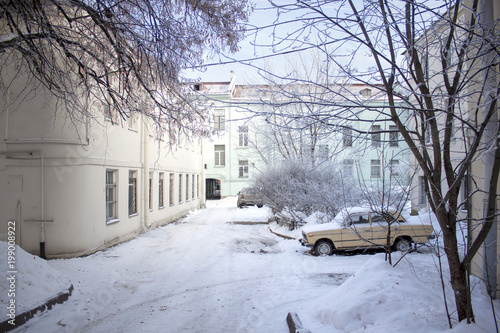 The russian winter scene