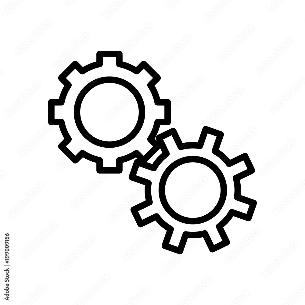 gears machine isolated icon vector illustration design