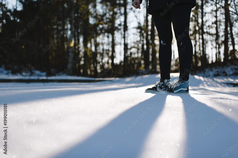 Standing in Snow Standing in Snow