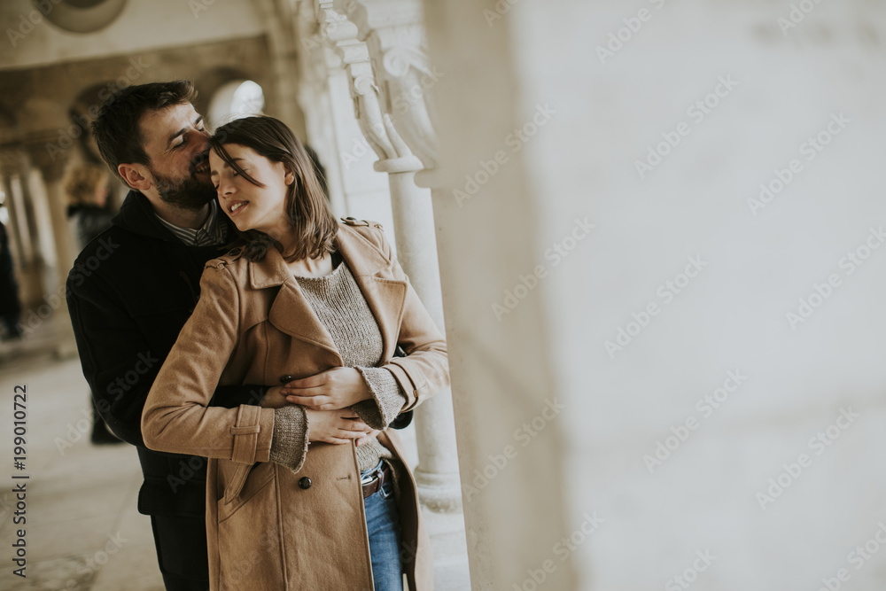Fototapeta premium Portrait of romantic loving couple