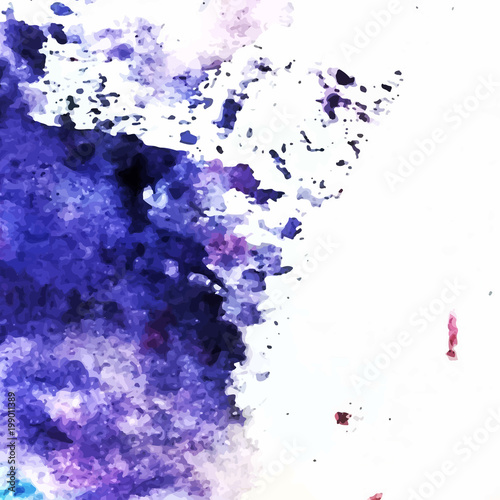 vector watercolor purple lilac spray abstract background