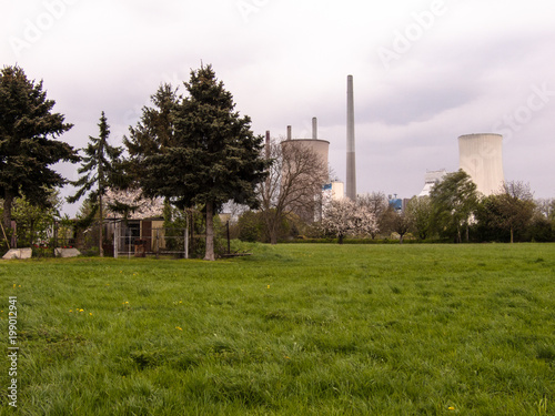 tops of cooling towers of power plant © Juergen