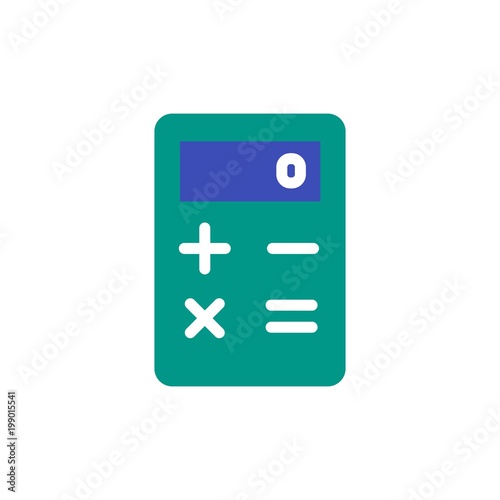 calculator flat vector icon