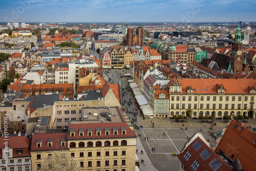 Wroclaw city panorama, Poland