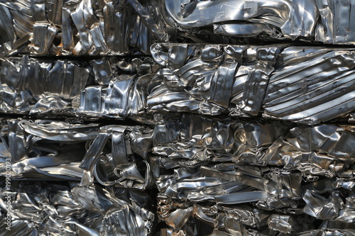 Scrap metal, wrecked and crushed parts