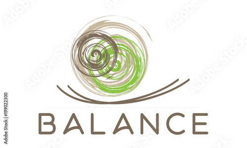 Balance Yoga Logo Vektor