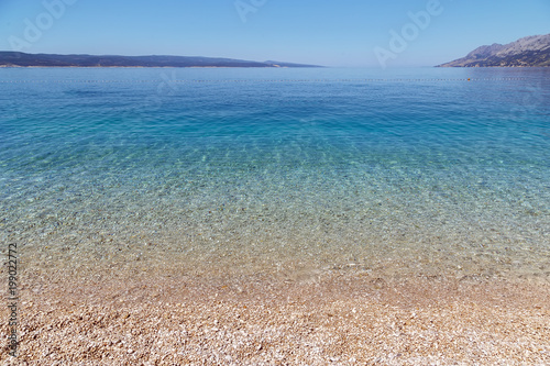 Fototapeta Naklejka Na Ścianę i Meble -  Seaside beach, Brela, Croatia