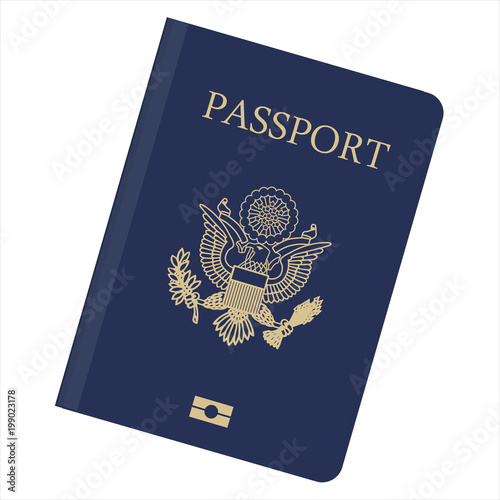 Passport vector icon