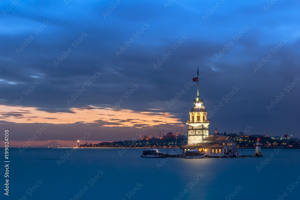 Istanbul, Turkey, 21 February 2010: The Maiden's Tower