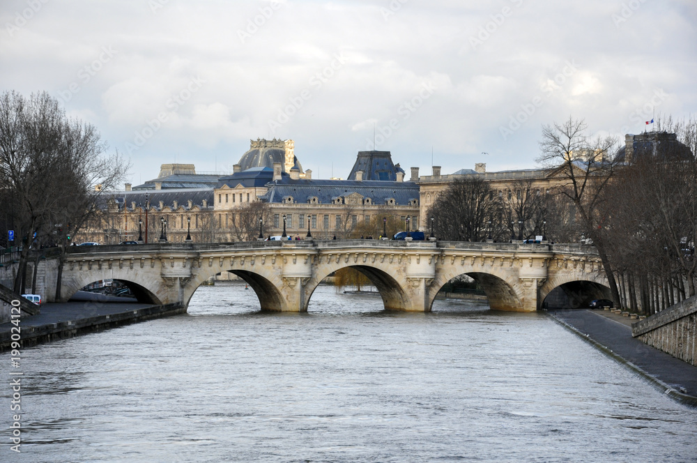 The Seine river in Paris.