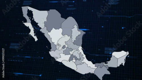 Mexico Network Map photo