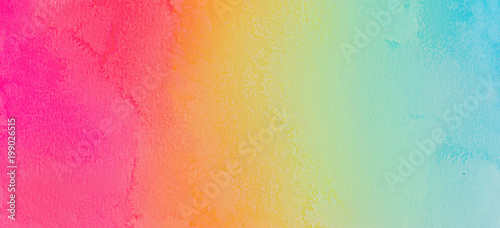 watercolor gradient color background. hand draw illustration . colored like magenta, blue, orange, dull, pale photo