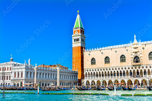 Campanile Saint Mark's Square Doge Palace Grand Canal Venice Italy © Bill Perry