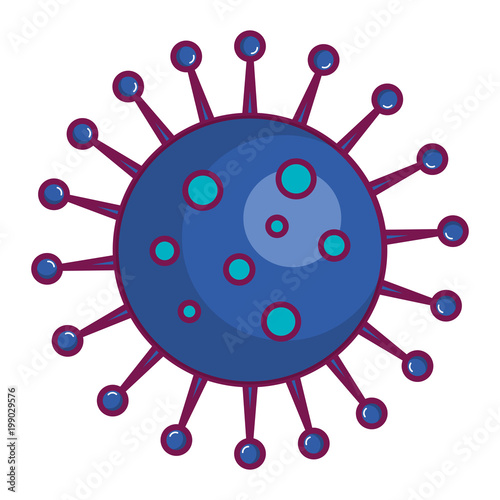 unicellular bacteria laboratory icon vector illustration design