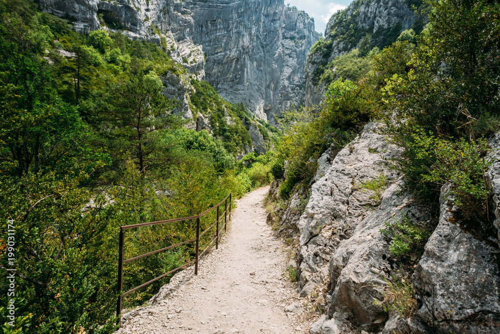Beautiful Trail, Path, Way, Mountain Road In Verdon Gorge In France
