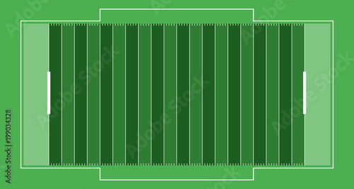 American footbal field vector sport illustration