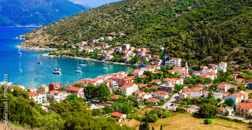 Beautiful places of Greece, Ionian Island Kefalonia. picturesque Agia Efimia village