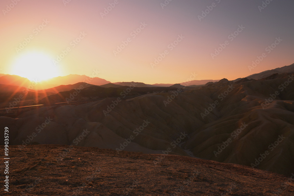 Death Valley Zabriskie Point Sonnenaufgang