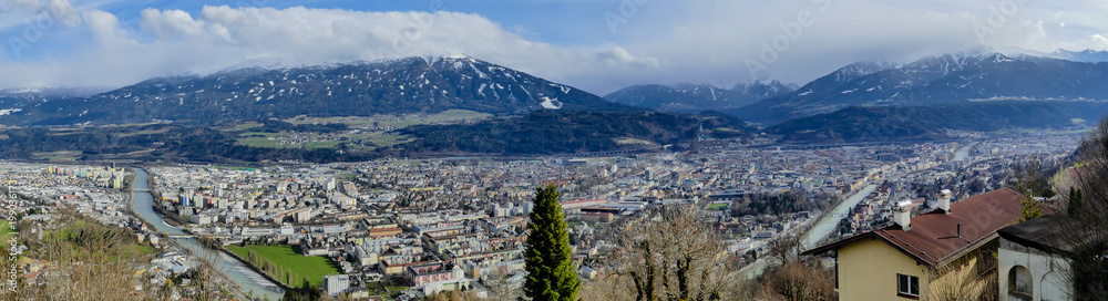 Panorama Innsbruck von oben