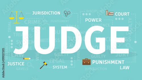 Judge concept illustration.