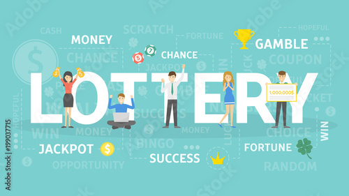 Lottery concept illustration.