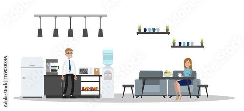 Office interior building.