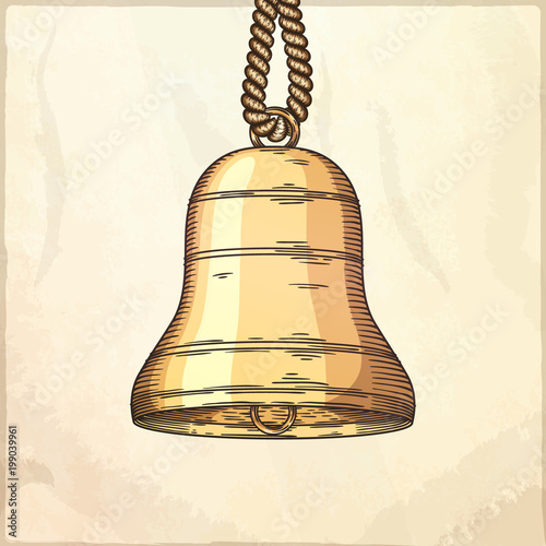 Golden bell illustration.