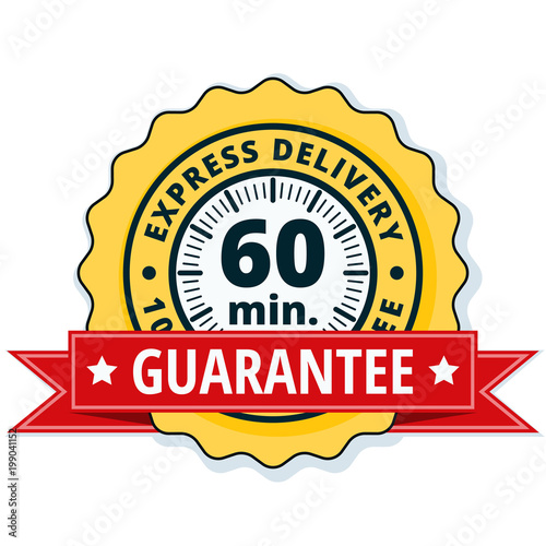 60 minutes Express Delivery illustration