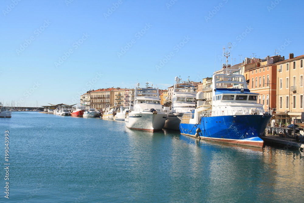 Sète, ville maritime dans l'Hérault, Occitanie