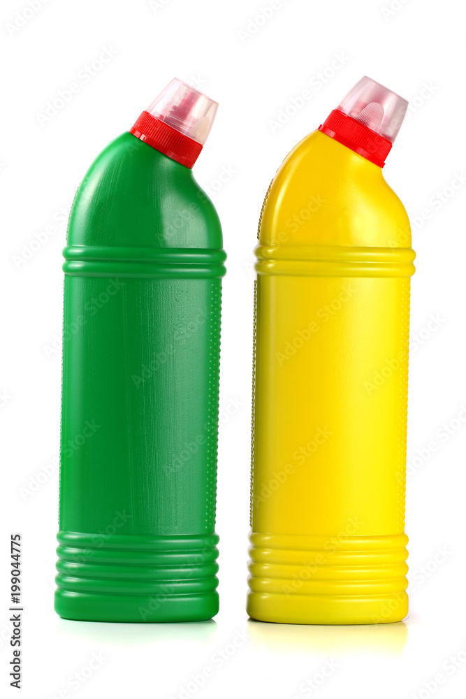 bottle with cleanser for toilet isolated on white background bottle with cleanser for toilet isolated on white background