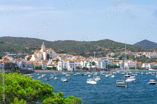 Wonderful view of the picturesque Spanish town Cadaques