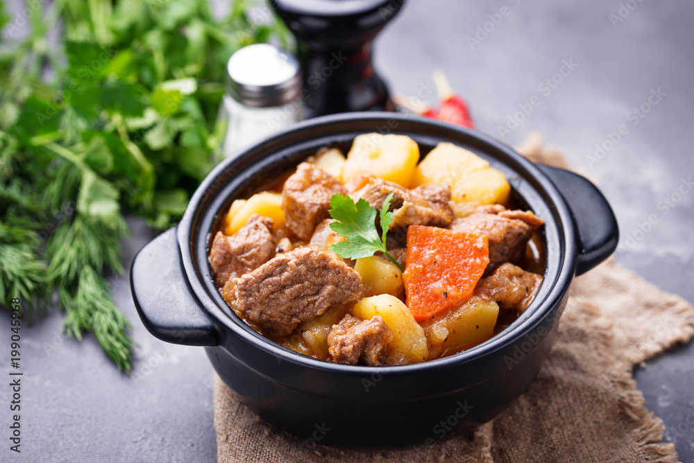 Beef stew with potato and carrot Beef stew with potato and carrot