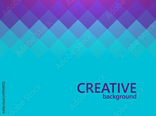 Mosaic background. Creative design template. Vector illustration