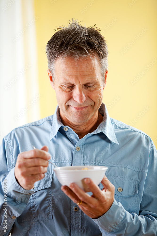 Couple: Ready to Have Cereal for Breakfast Couple: Ready to Have Cereal for Breakfast