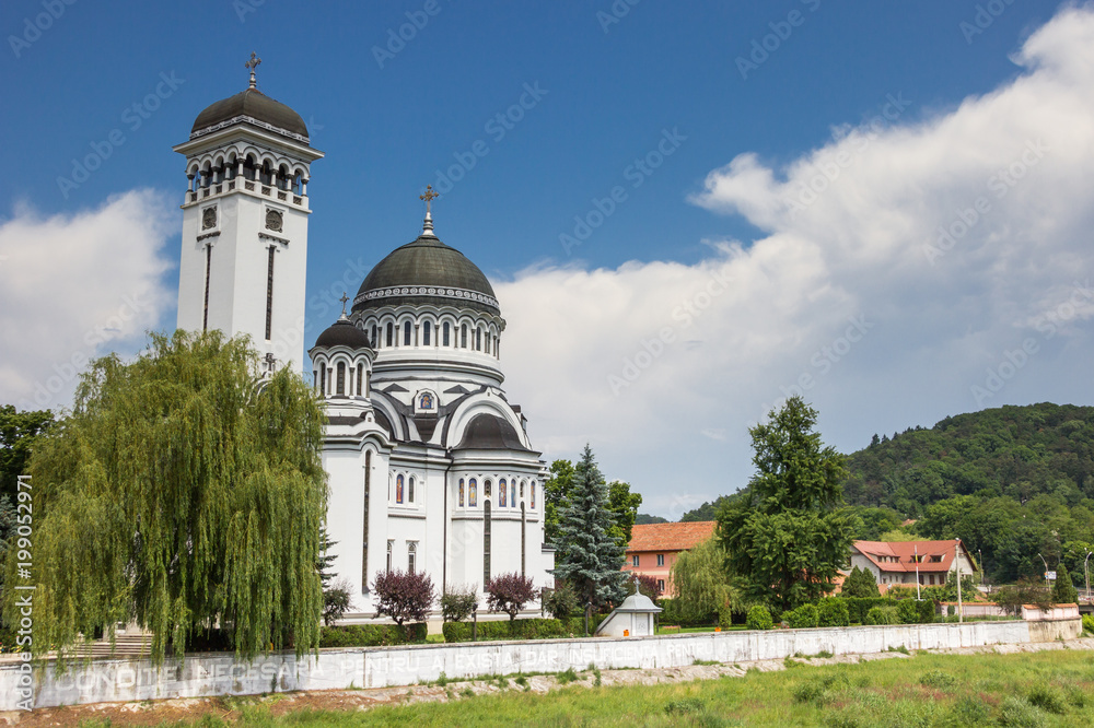 Orthodox cathedral in the Transylvanian village of Sighisoara, Romania