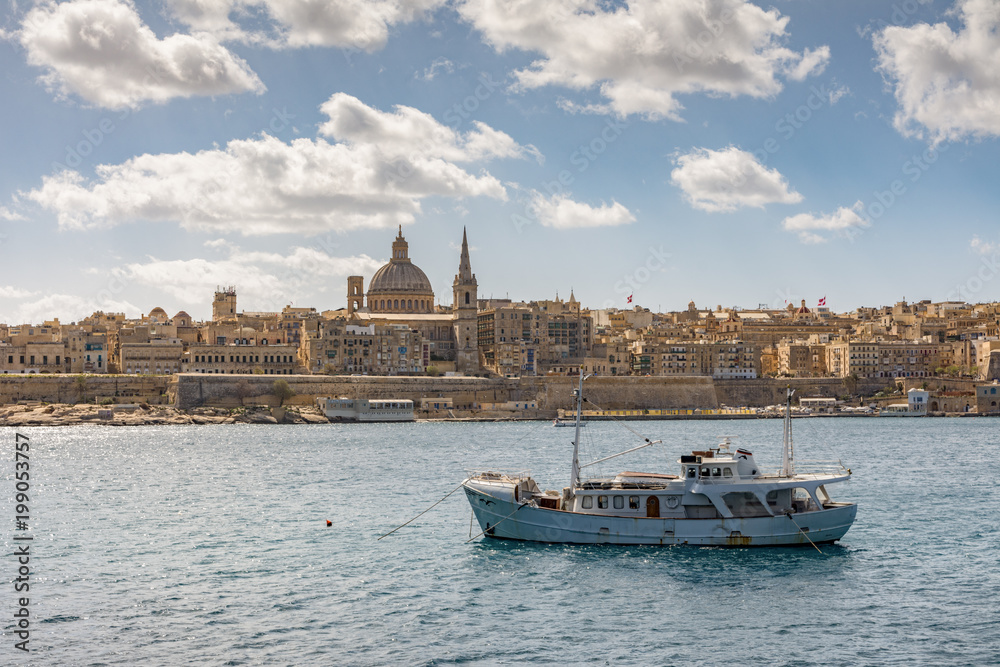 Skyline della città di La Valletta, capitale di Malta